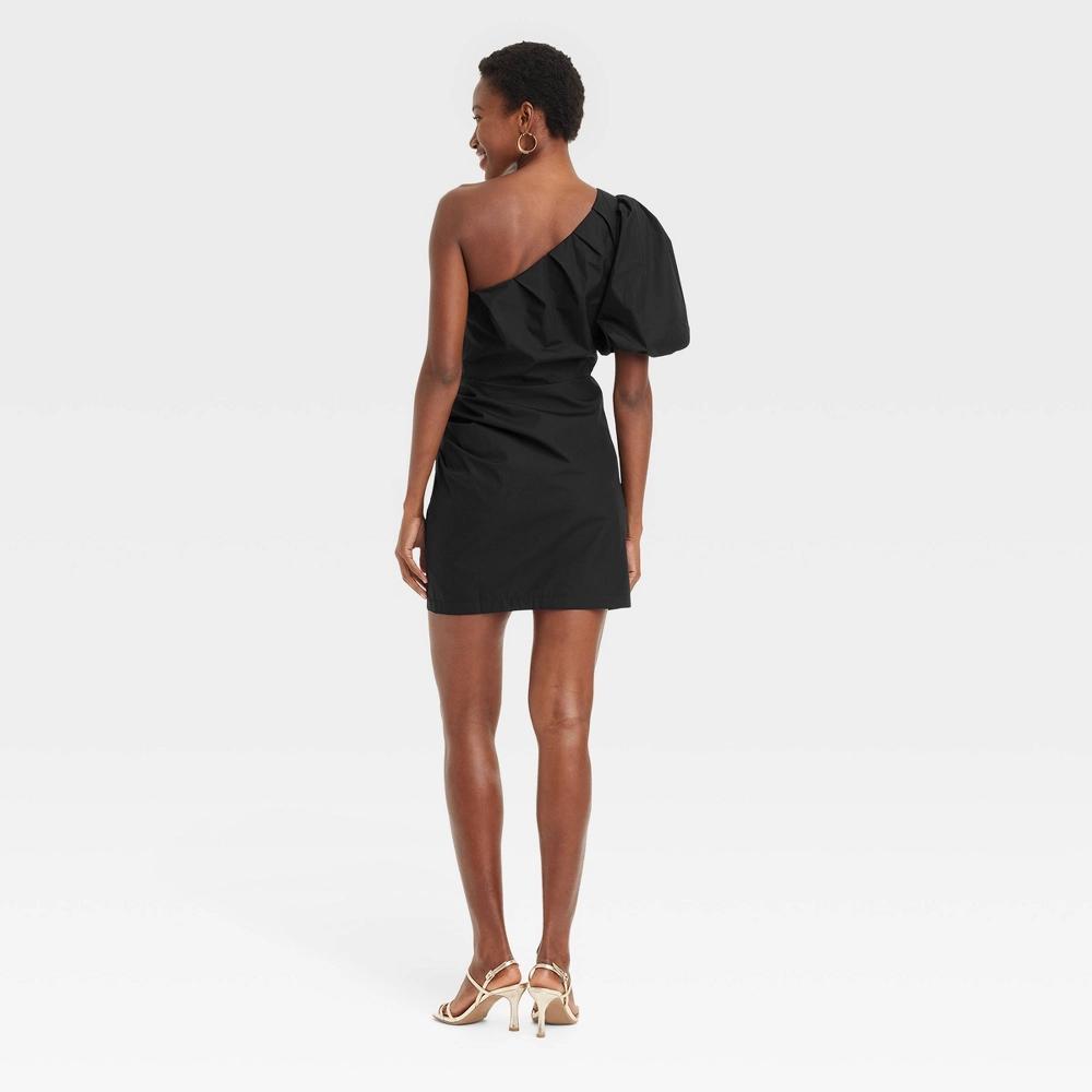 Women's One Shoulder Mini A-Line Dress - A New Day™ Product Image