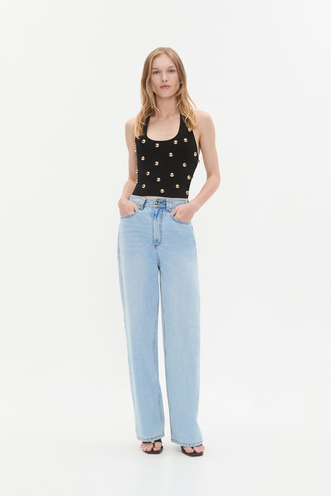 Leah Knit Halter Top Product Image