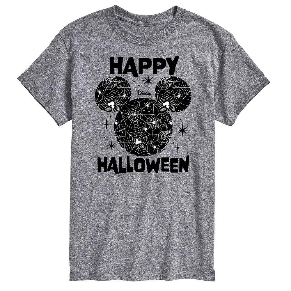 Disneys Mickey Mouse & Friends Big & Tall Happy Halloween Silhoette Graphic Tee, Mens Product Image