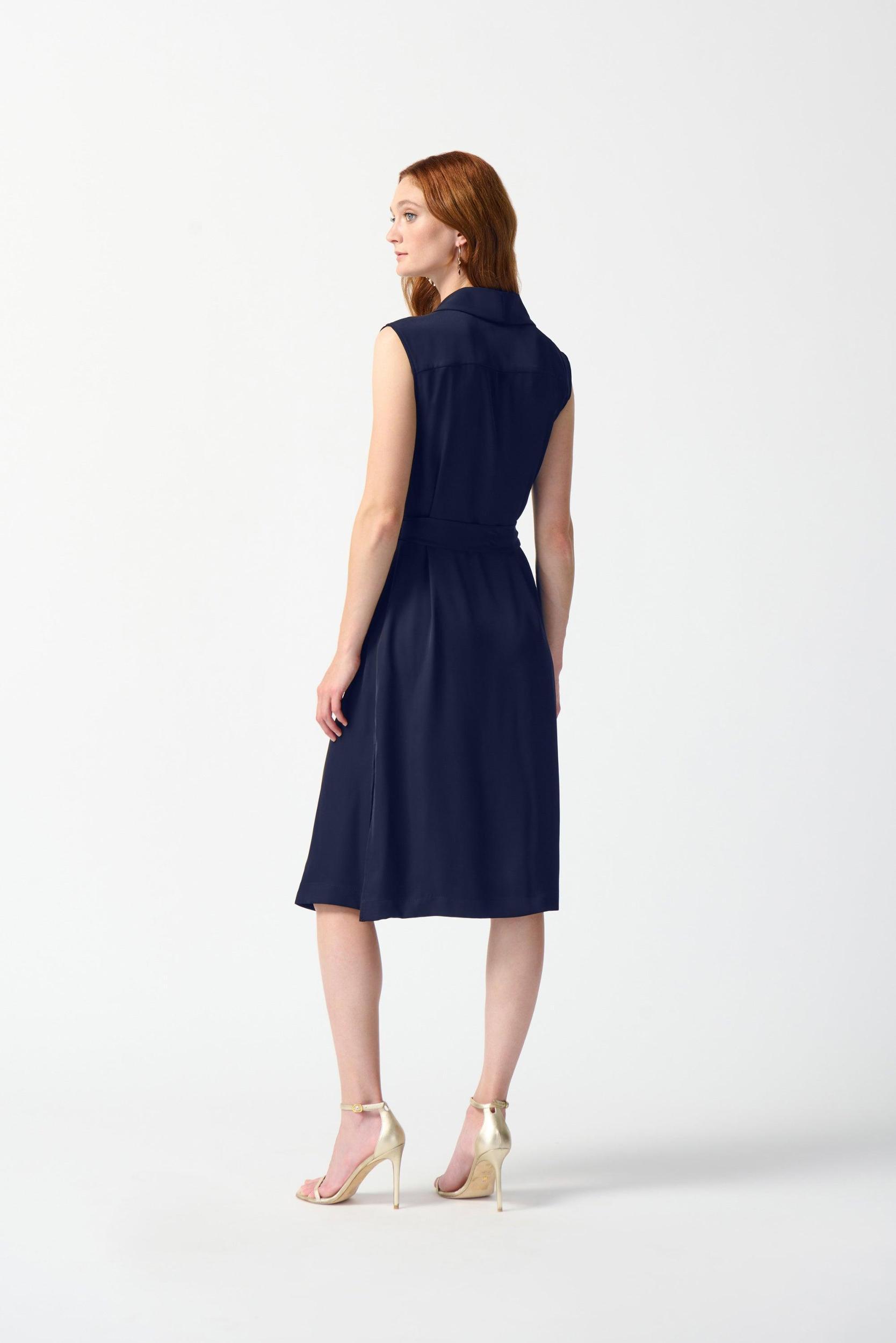 Woven Sleeveless Wrap Dress Product Image