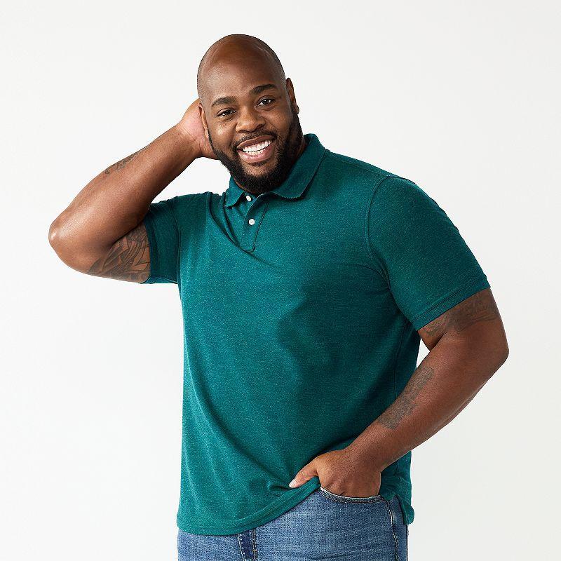 Big & Tall Sonoma Goods For Life® Pique Polo, Men's, Size: 5XB, Light Blue Product Image