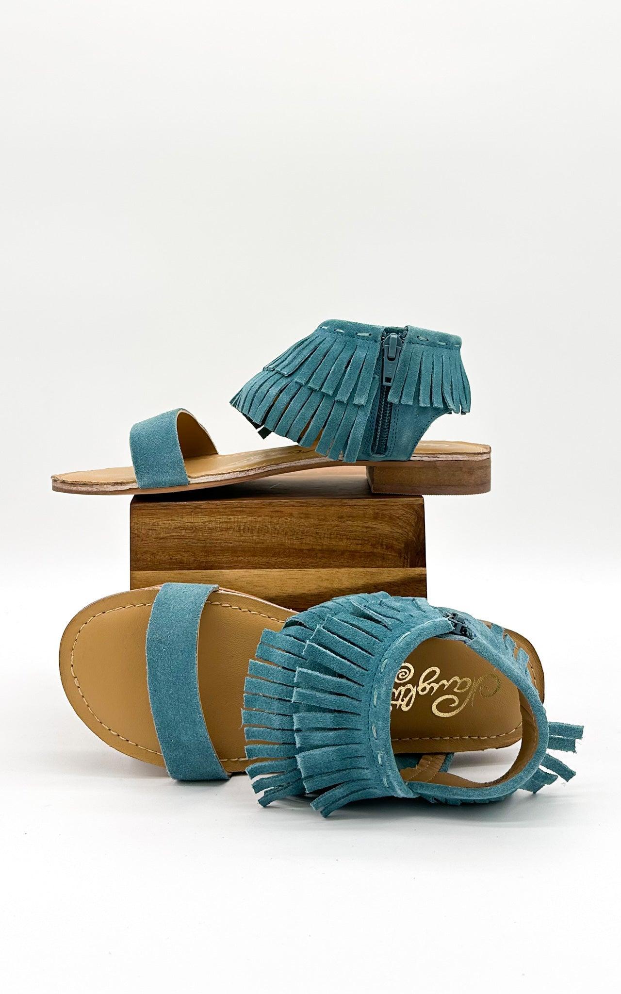 Fringe Star Sandal in Teal (Online Exclusive) Product Image