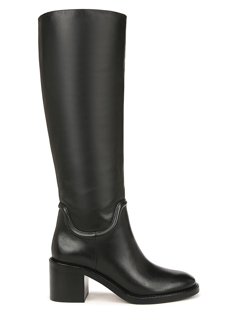 Fabian Block-Heeled Leather Boots Product Image