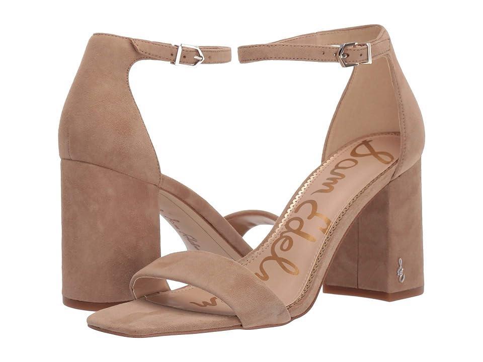 Sam Edelman Daniella Leather Ankle Strap Square Toe Dress Sandals Product Image