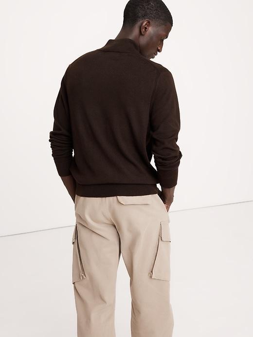 Italian Merino Half-Zip Sweater Product Image