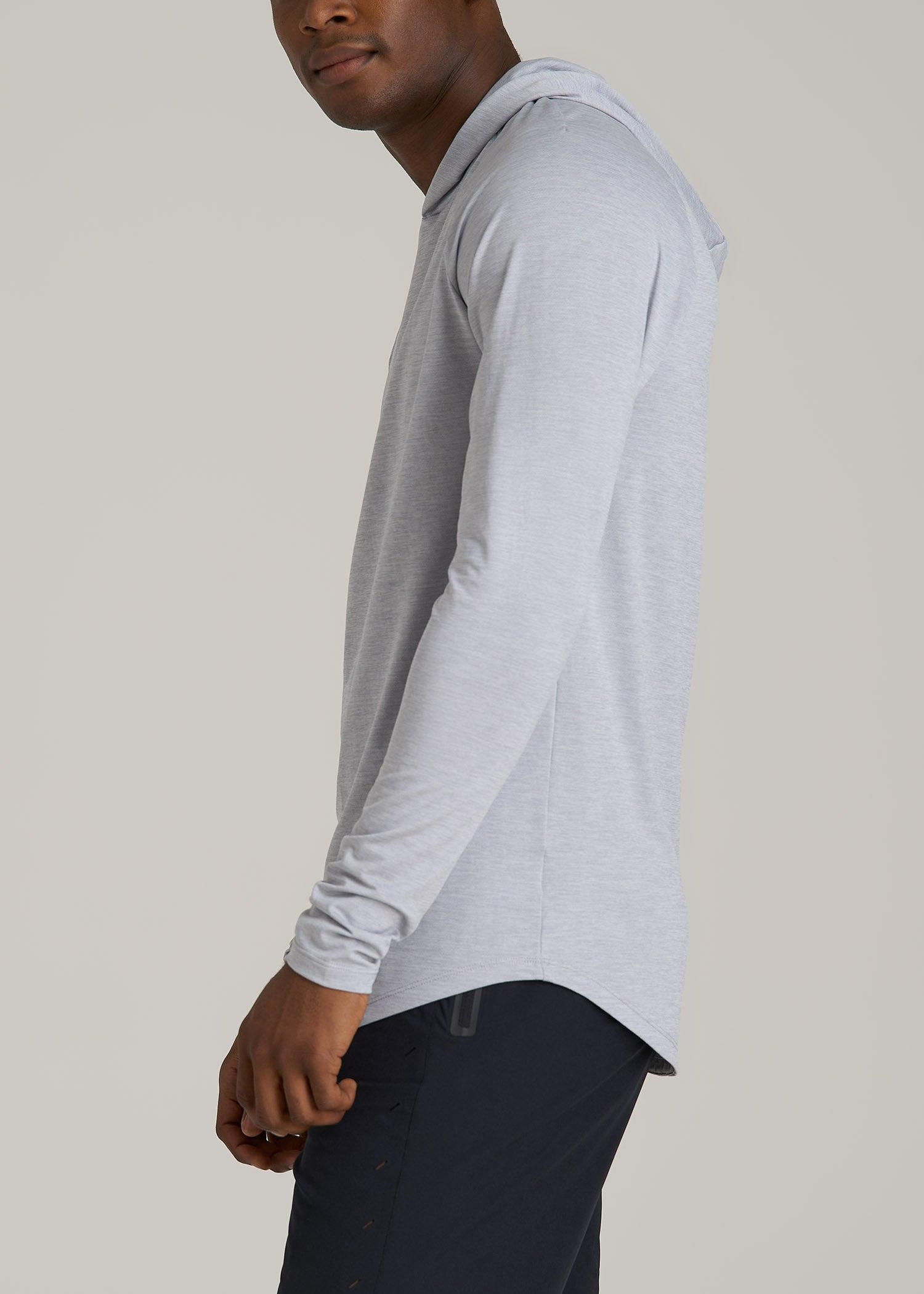 Men's A.T. Performance Training Tall Hoodie in Light Silver Product Image