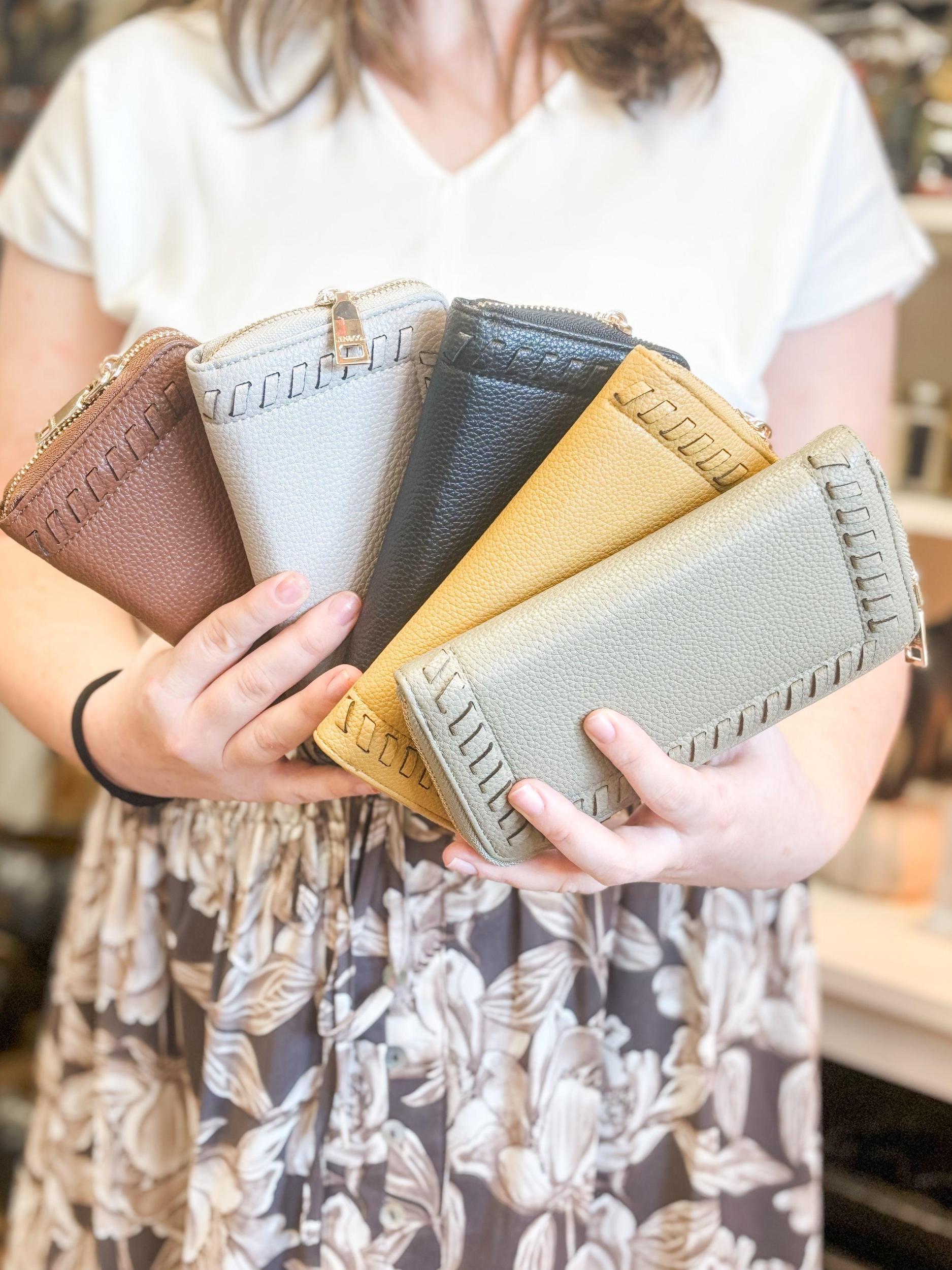 Nora Whipstitch Wallet, Multiple Color Options Product Image