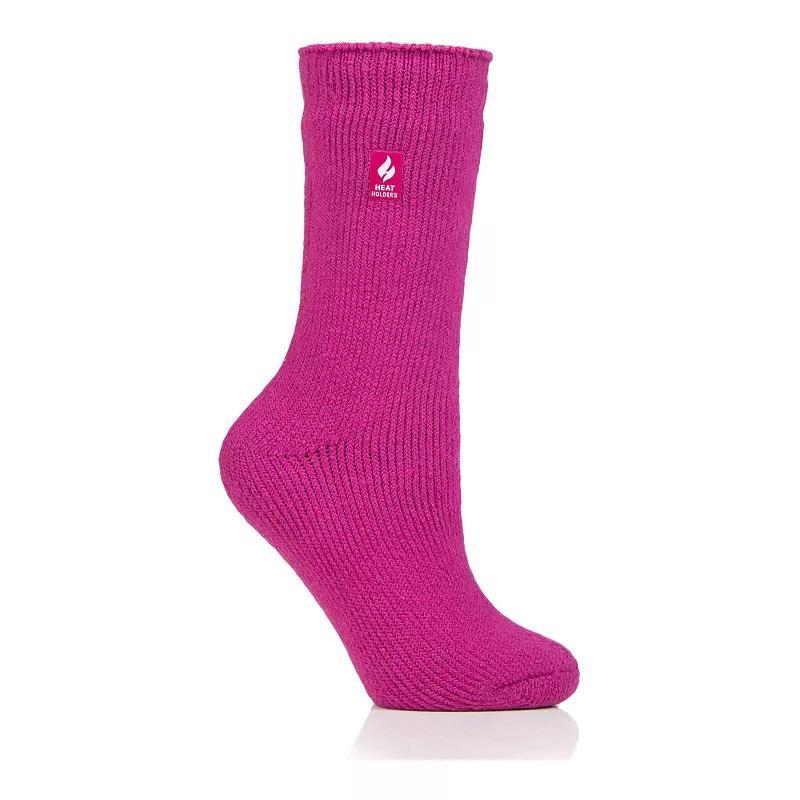 Womens Heat Holders Camellia Solid Crew Socks Product Image