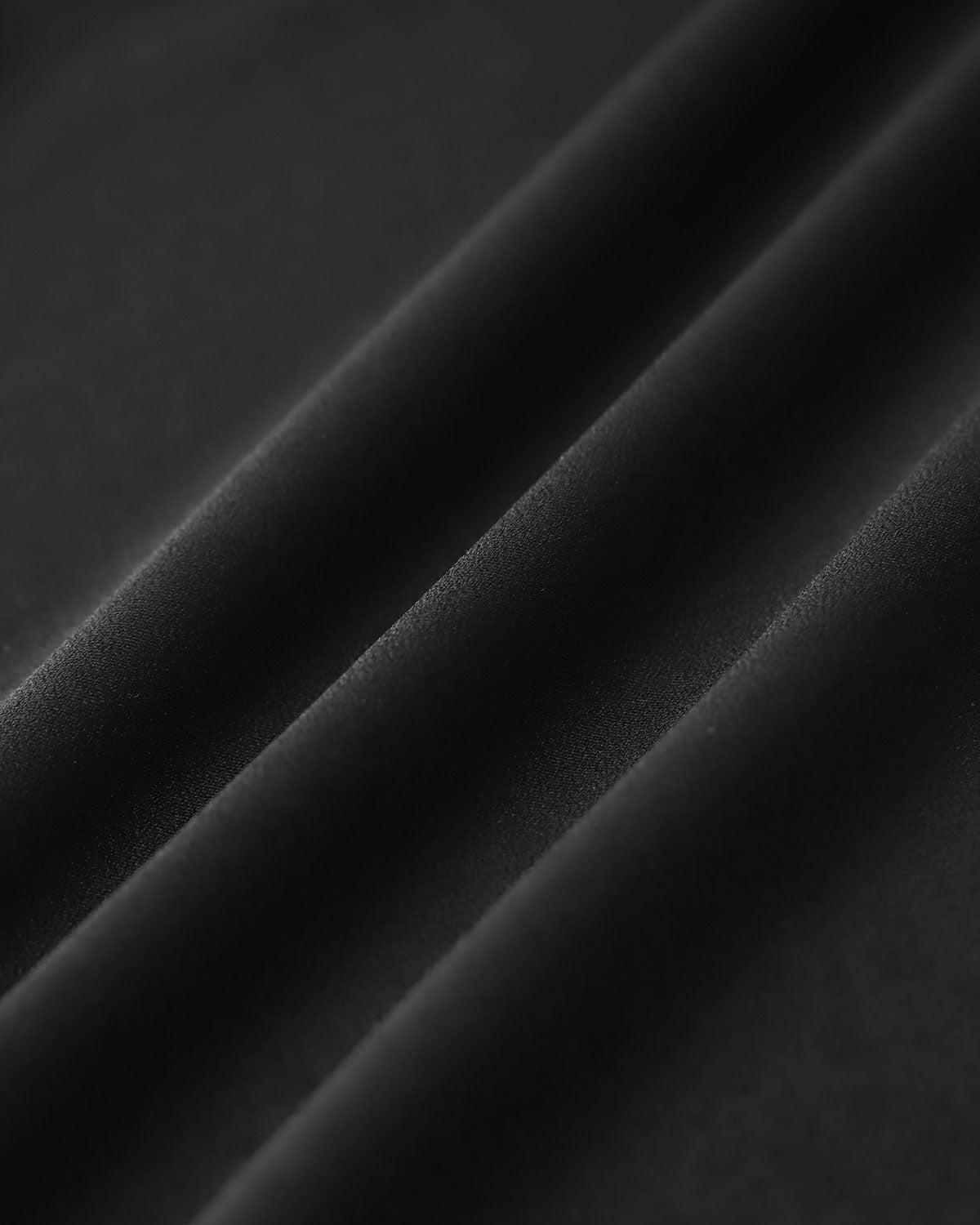 Black High Waisted Slit Wrap Midi Skirt Product Image