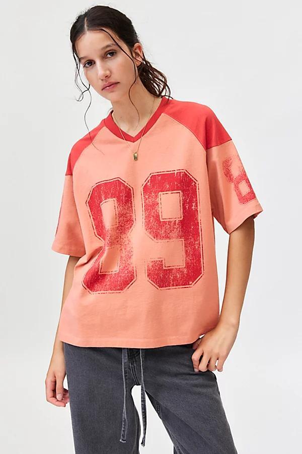 89 V-Neck Boxy Graphic Tee Womens at Urban Outfitters Product Image