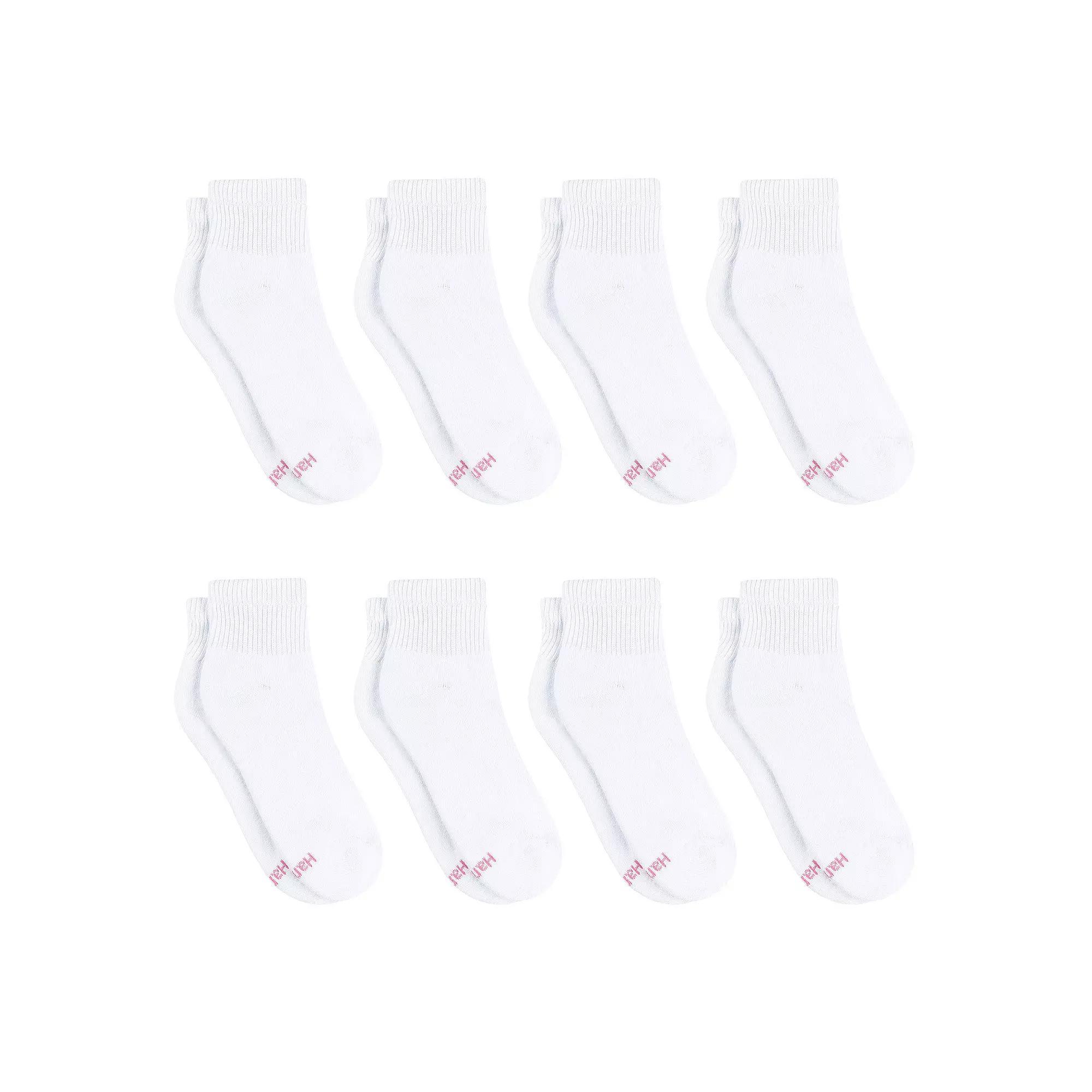 Womens Hanes Ultimate Cool Comfort 8-Pack Cushioned Ankle Socks HWUCA8 Product Image