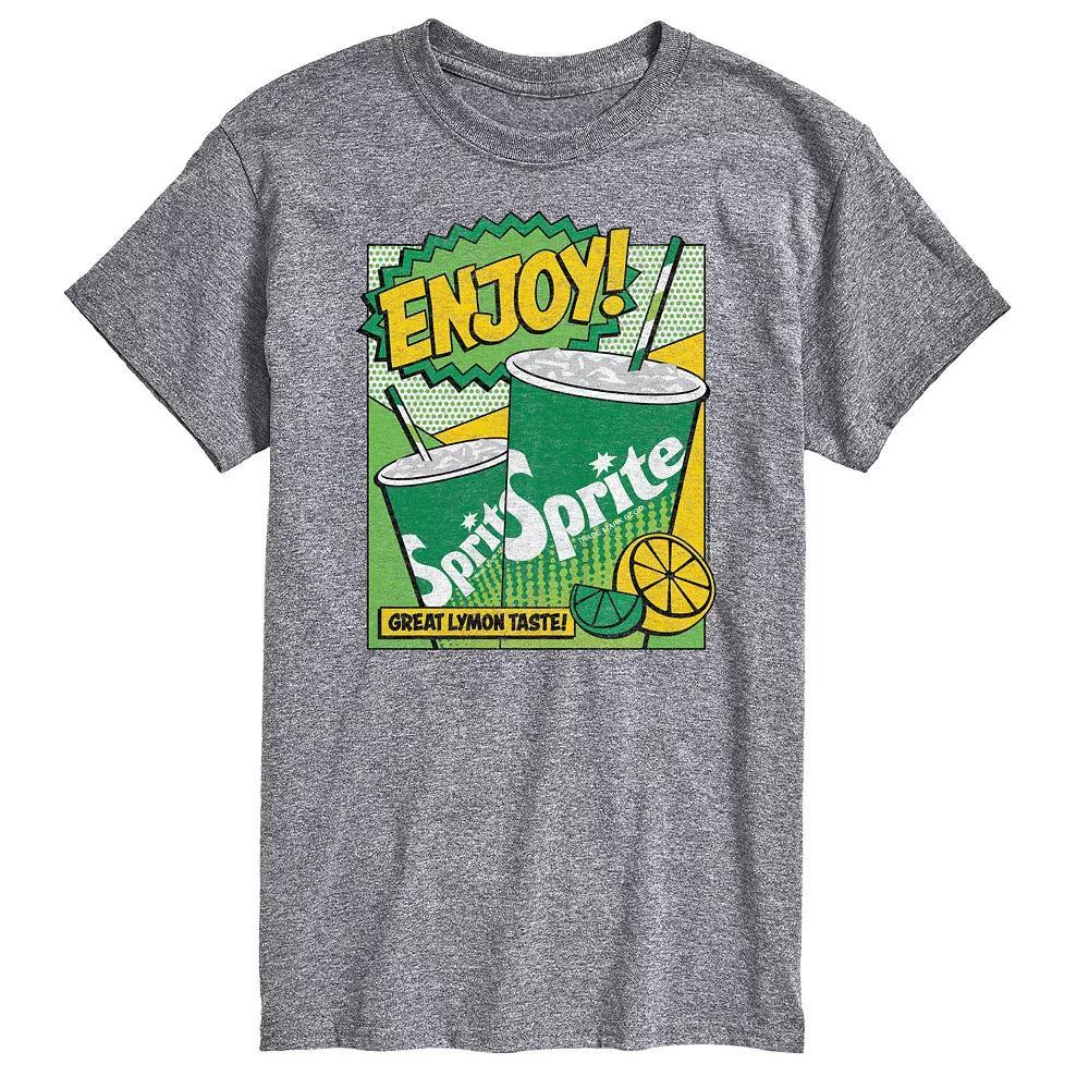 Big & Tall Sprite Enjoy Pop Art Graphic Tee, Mens Grey Gray Product Image