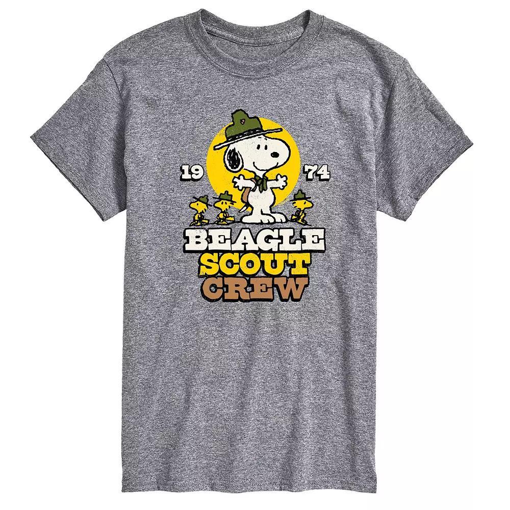 Mens Peanuts Beagle Scout Crew Graphic Tee Product Image