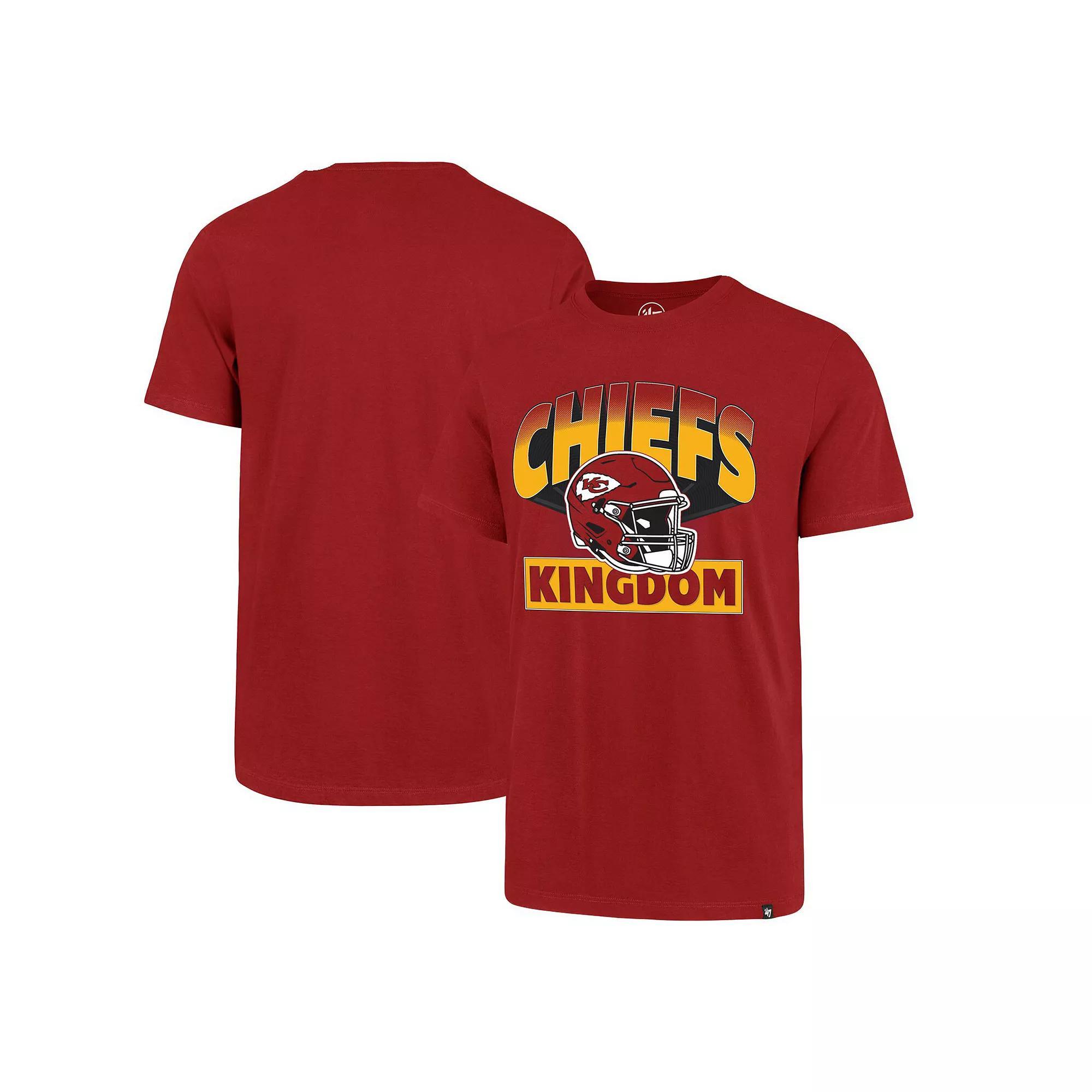 Men's '47 Red Kansas City Chiefs Chiefs Kingdom Super Rival T-Shirt, Size: Medium Product Image