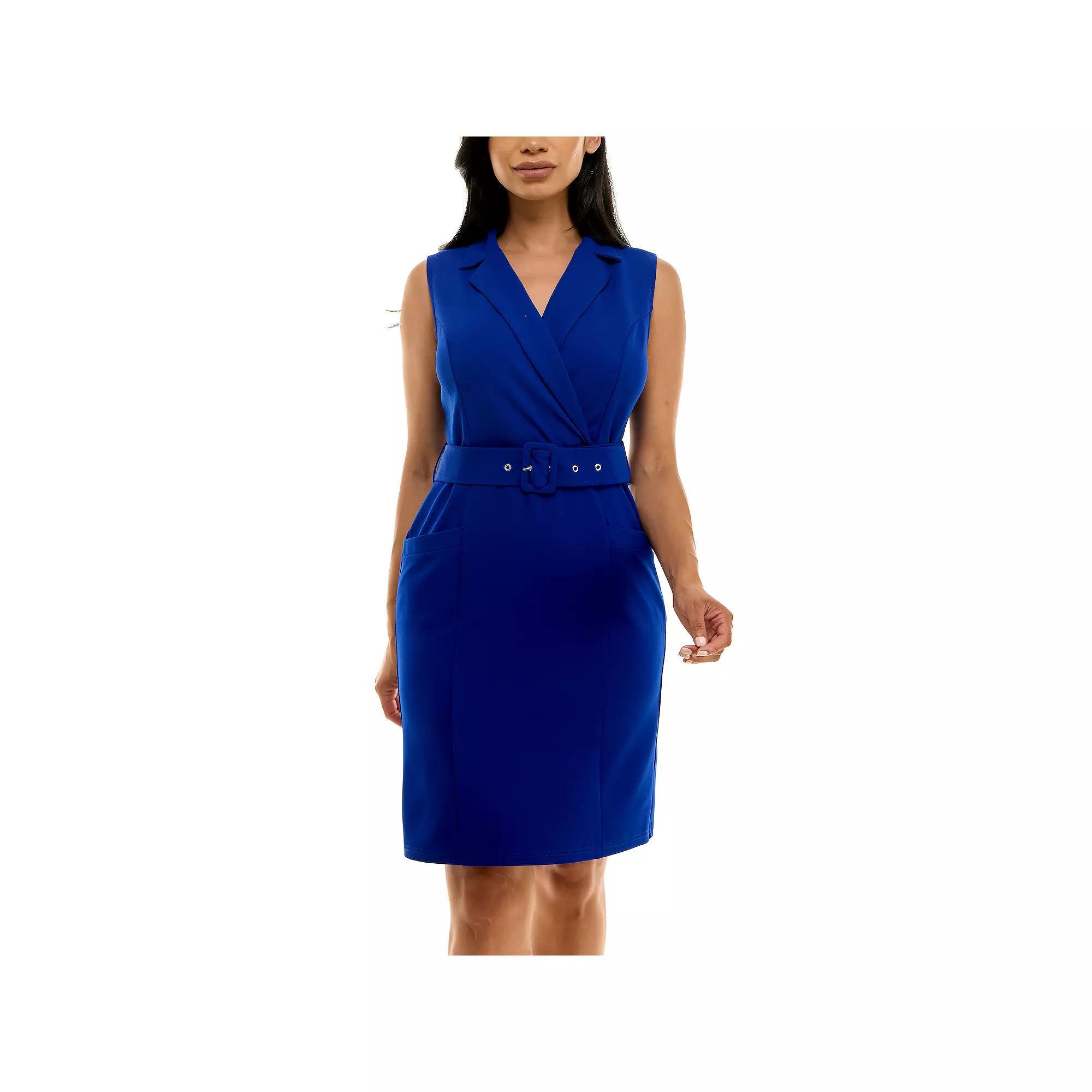 Women's Nina Leonard Collared Dress, Size: Medium, Robins Egg Product Image