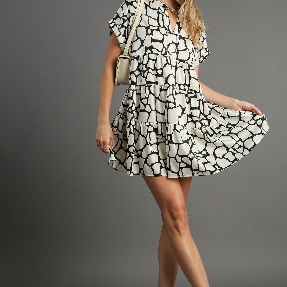 Giraffe Print Dress Product Image