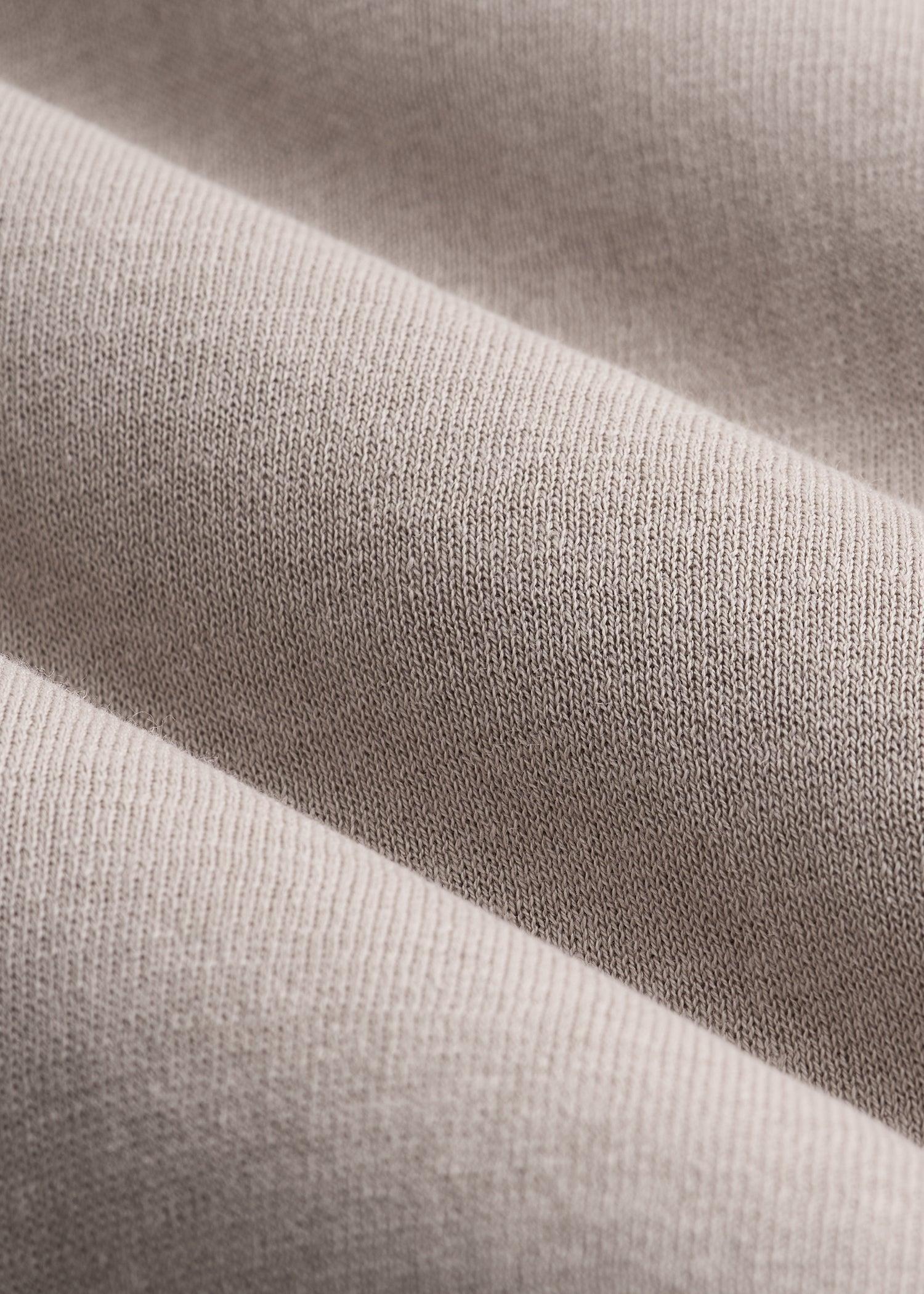 Linen Blend Split Hem V-Neck Sweater for Tall Women in Atmosphere Product Image