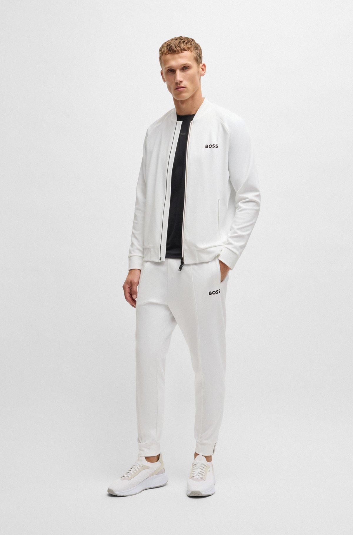 BOSS x Matteo Berrettini regular-fit sweatshirt in stretch gabardine Product Image