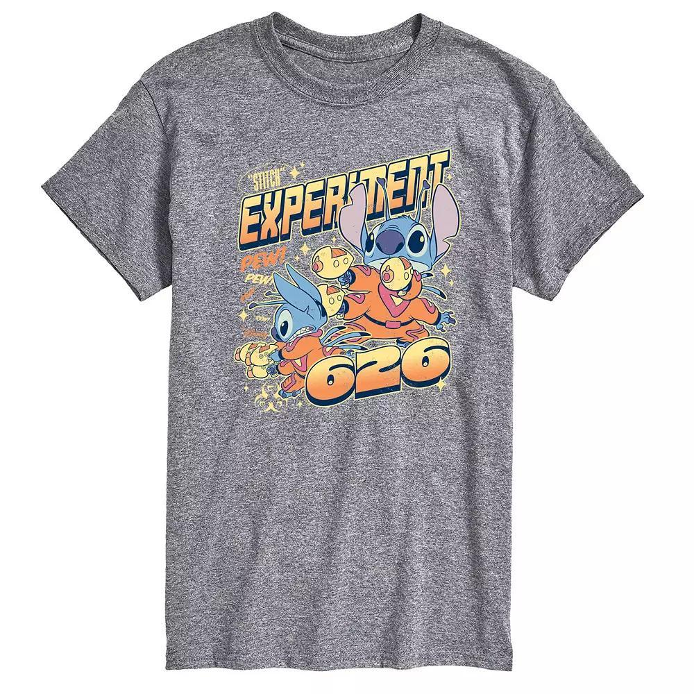Disney's Lilo & Stitch Men's Experiment 626 Graphic Tee, Size: XL, Grey Gray Product Image