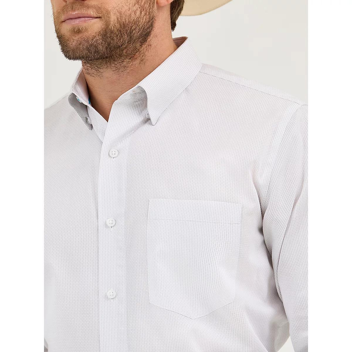 Men's Cody Johnson One Pocket Button Down Shirt in Gray Contrast Product Image