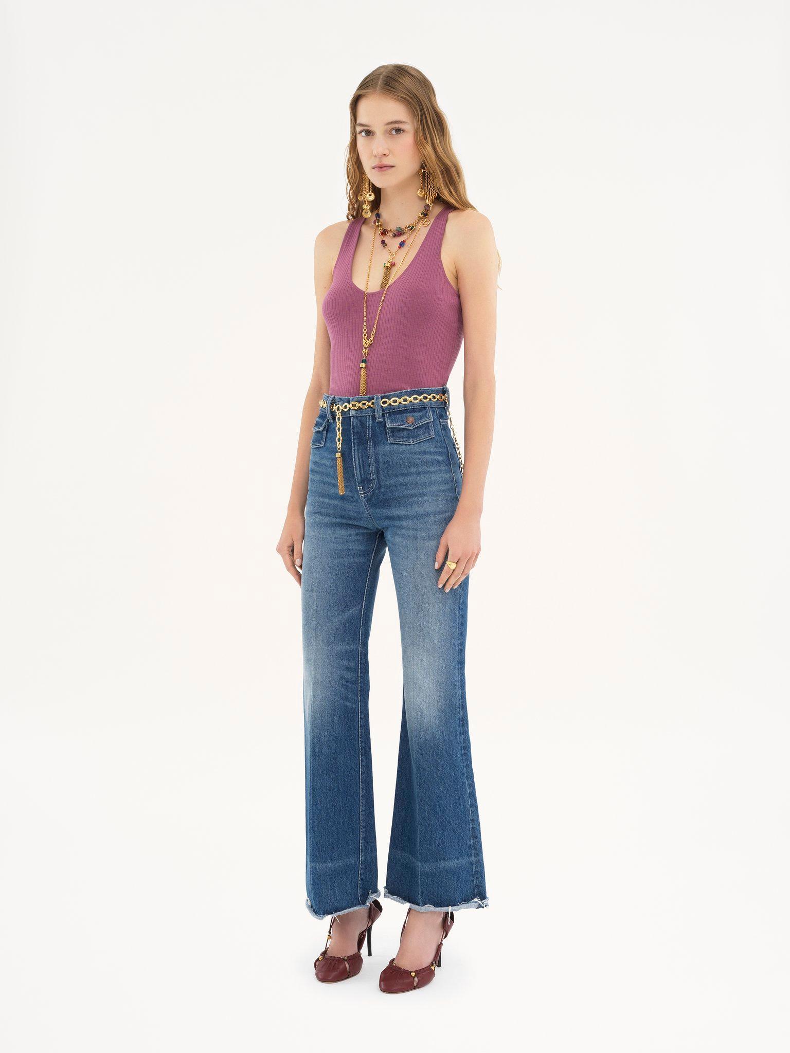 Tank top in wool knit Product Image