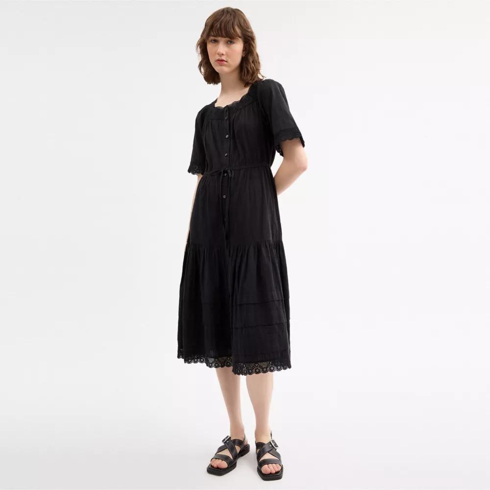 Crochet Trim Dress Product Image
