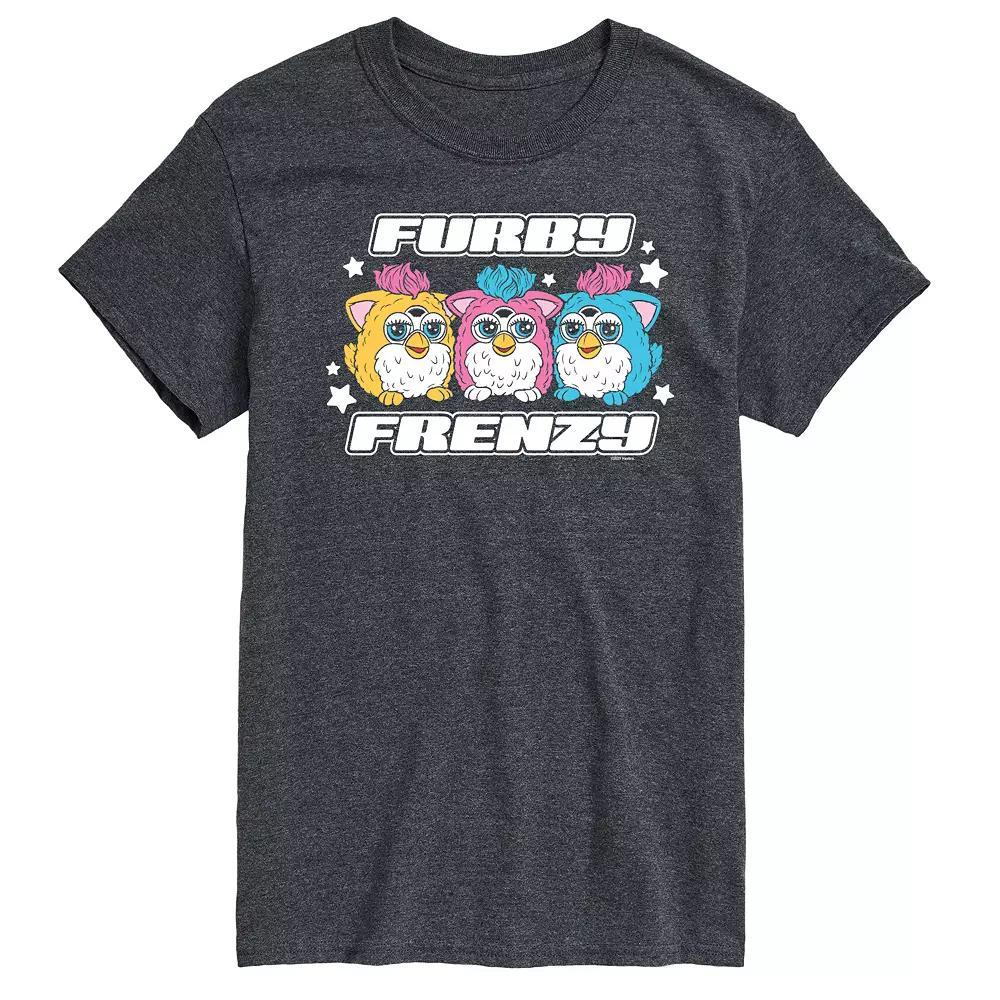 Mens Furby Frenzy Graphic Tee by Hasbro Grey Gray Product Image