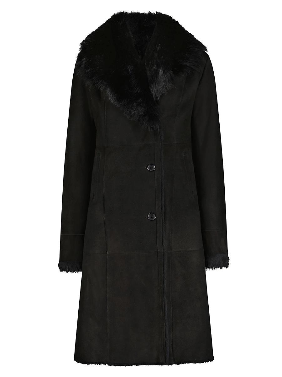 Womens Select Shearling Lamb Short Coat Product Image