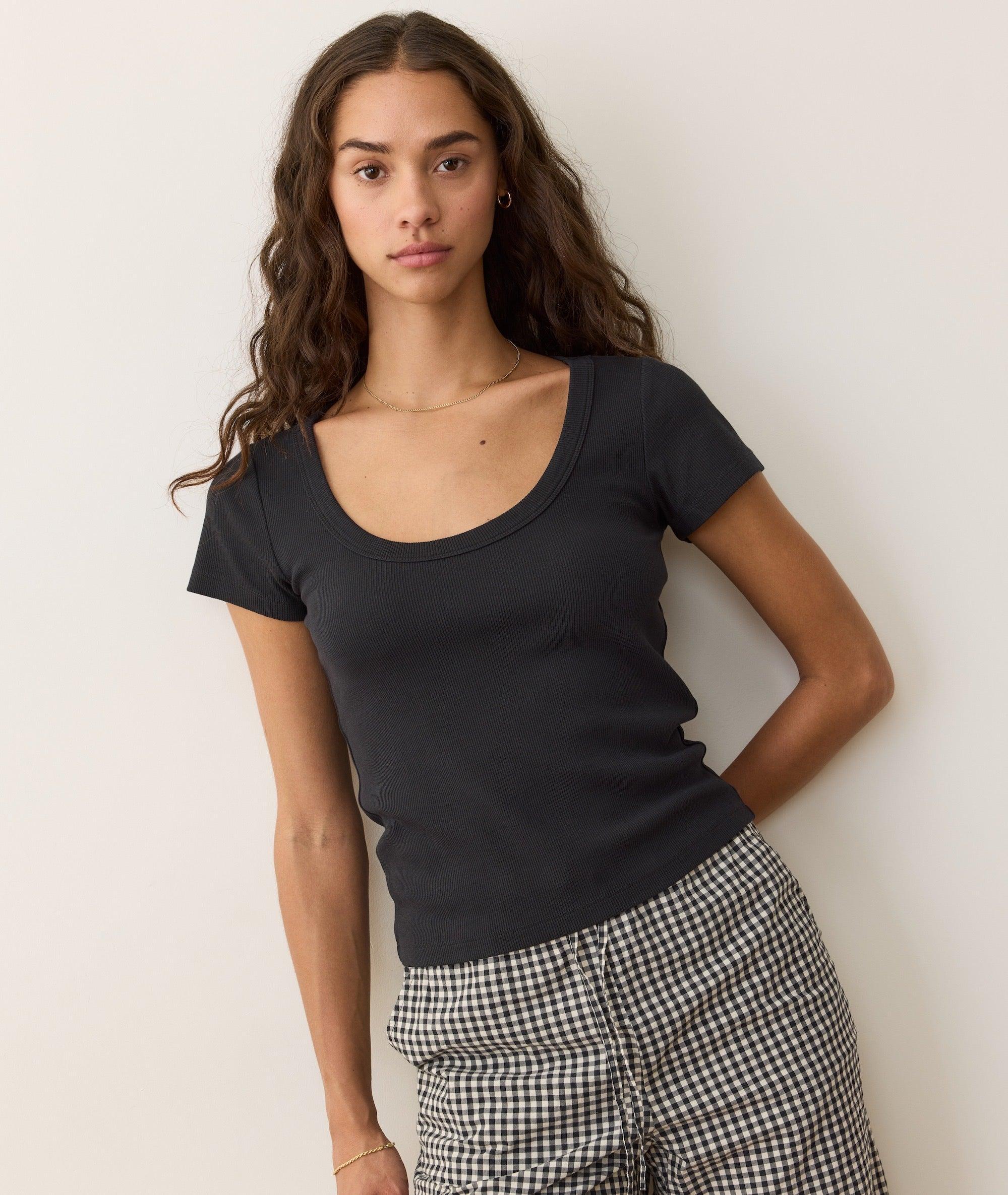 Lexi Rib Sun-In Scoop Tee Product Image