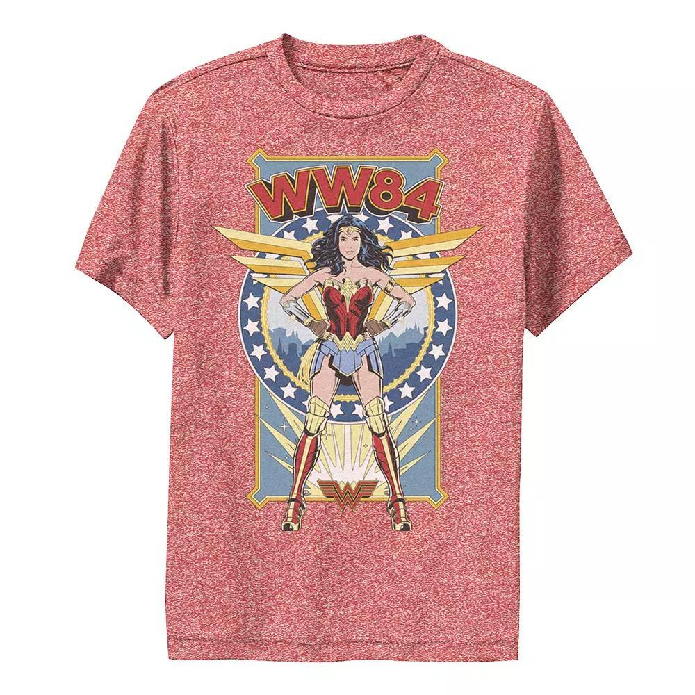 Boys 8-20 Wonder Woman WW84 Retro Poster Graphic Tee, Boy's, Size: XL, Red Grey Product Image