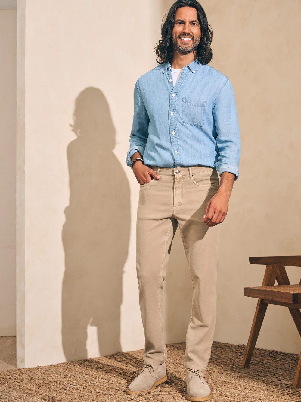 Stretch Terry 5-Pocket Pant Product Image
