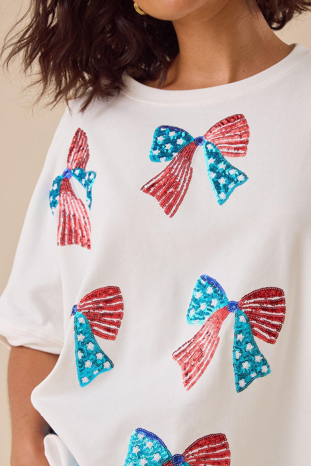 Sequin USA Bow Oversize Tee Product Image