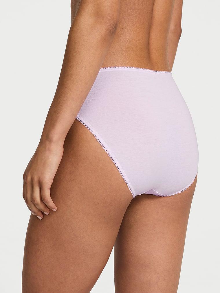 Stretch Cotton Eyelet High-Leg Brief Panty Product Image