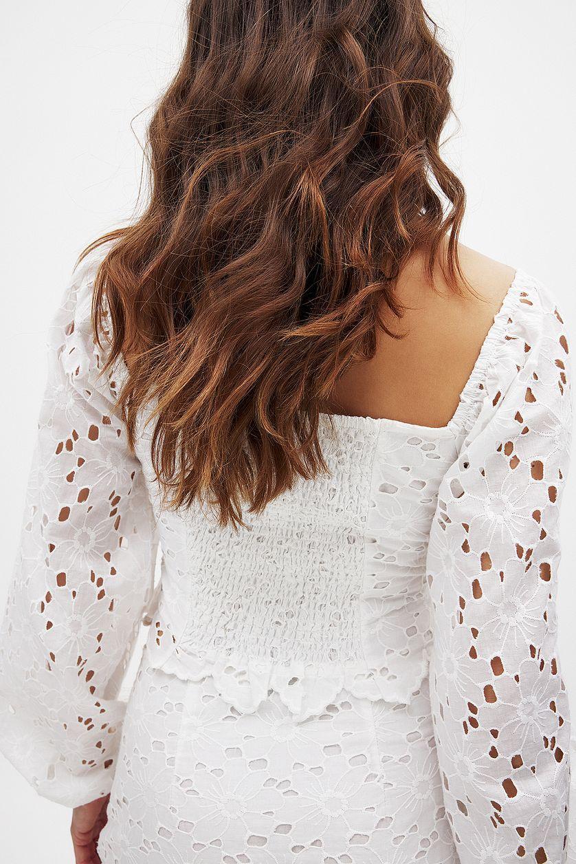 Anglaise Balloon Sleeve Blouse Product Image
