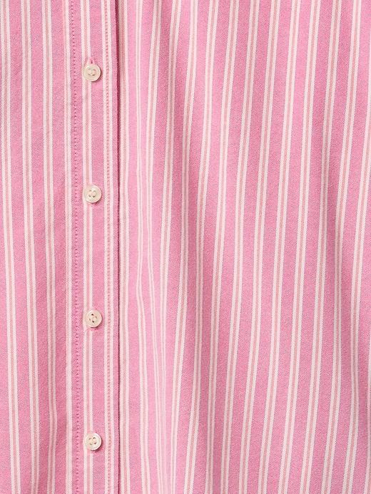 Organic Cotton Oxford Cropped Big Shirt Product Image