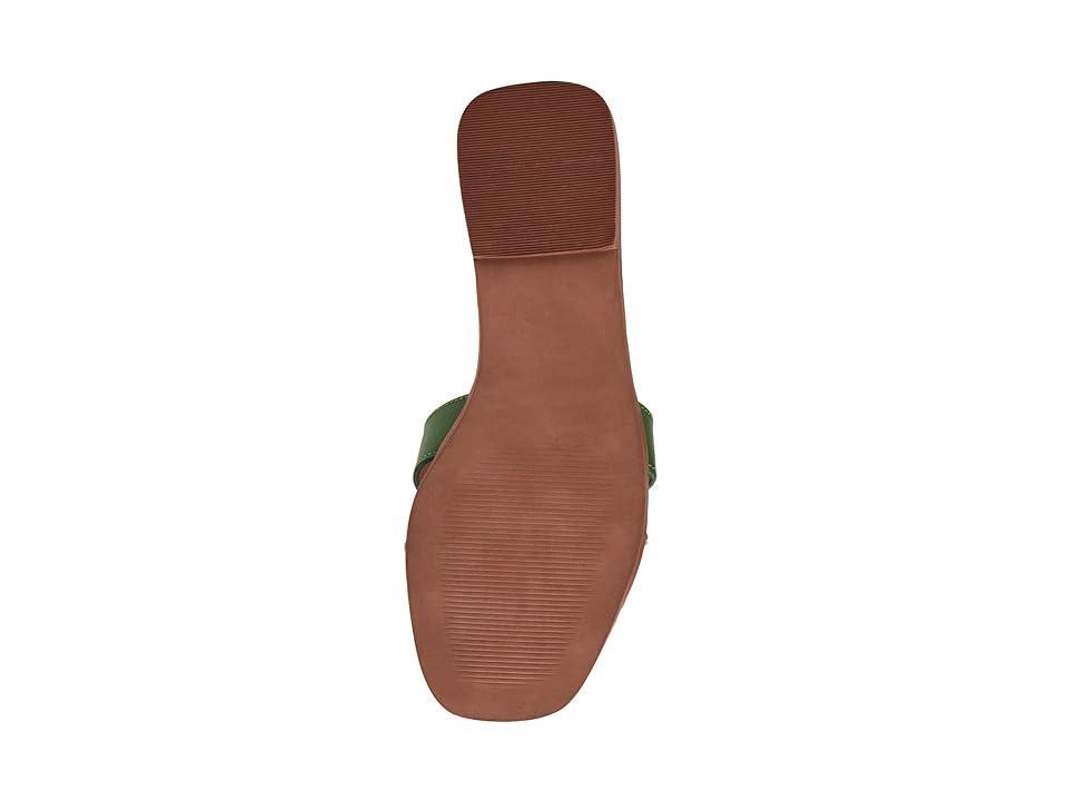 Steve Madden Hadyn Leather Flat Slide Sandals Product Image
