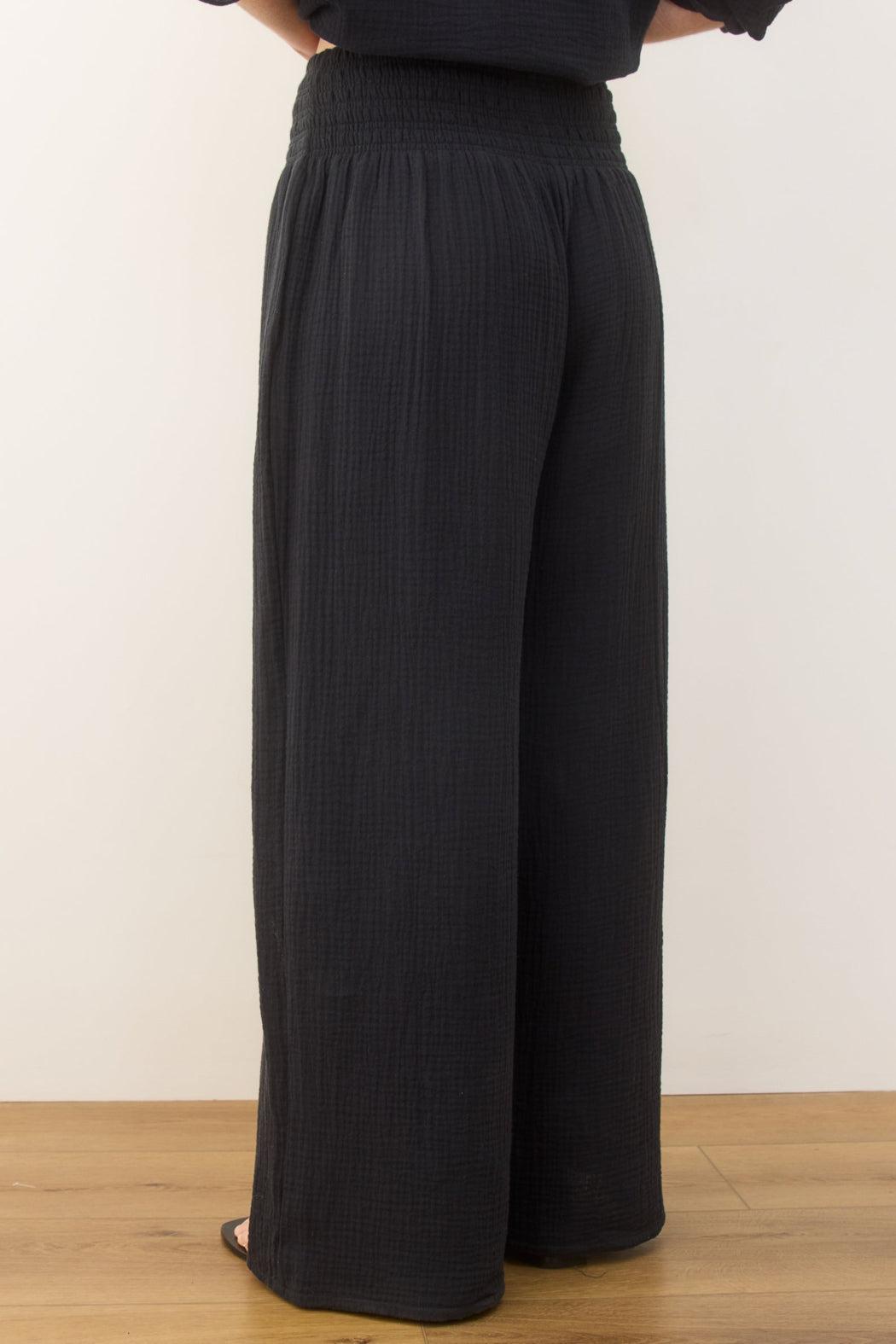 Sophia Double Cloth Palazzo Pant Product Image
