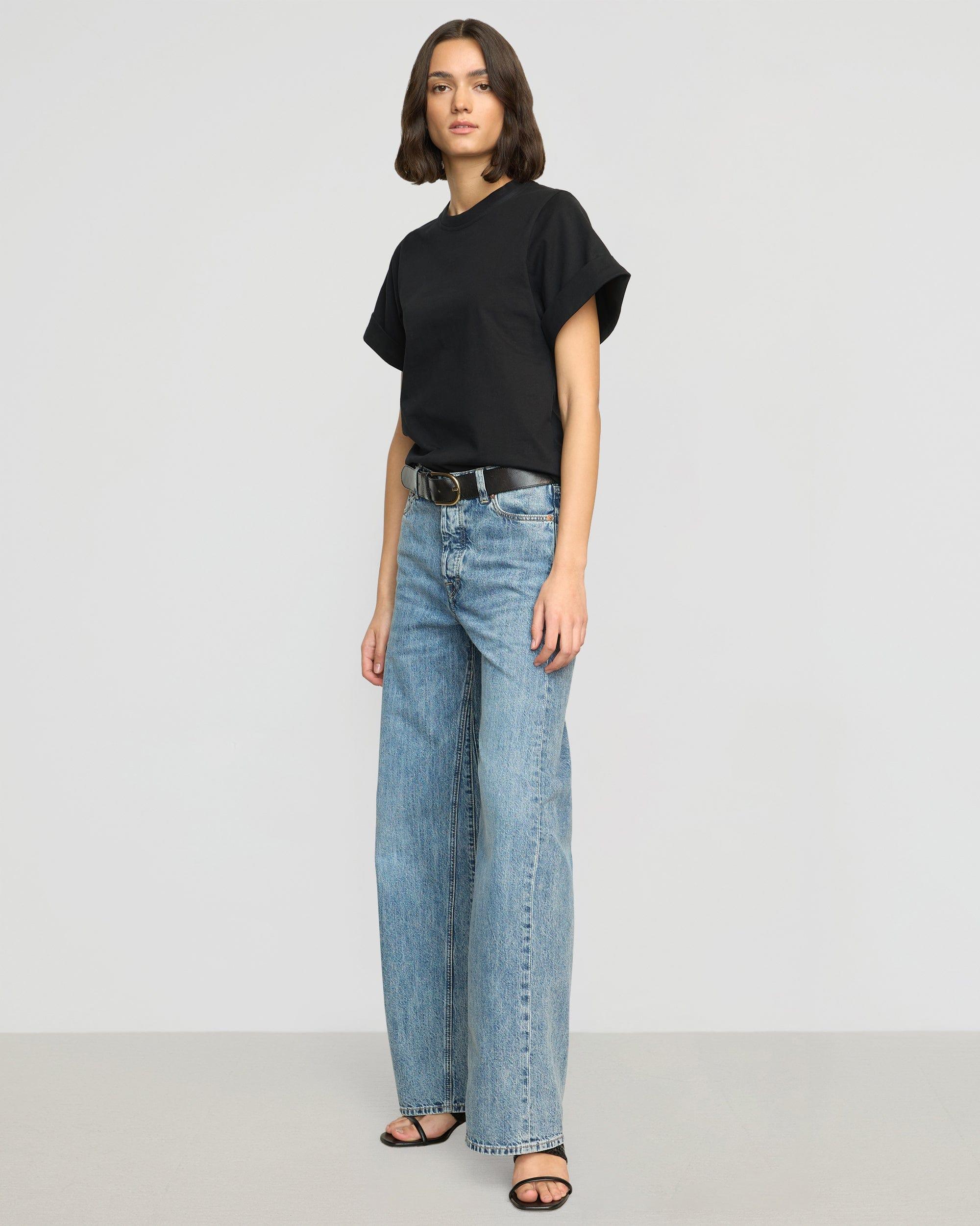 Terri Organic Cotton Structured-Cuff Tee Product Image