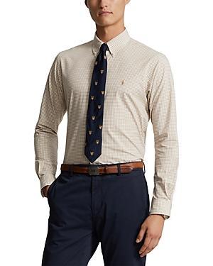 Polo Ralph Lauren Cotton Stretch Poplin Gingham Check Slim Fit Button Down Shirt Product Image