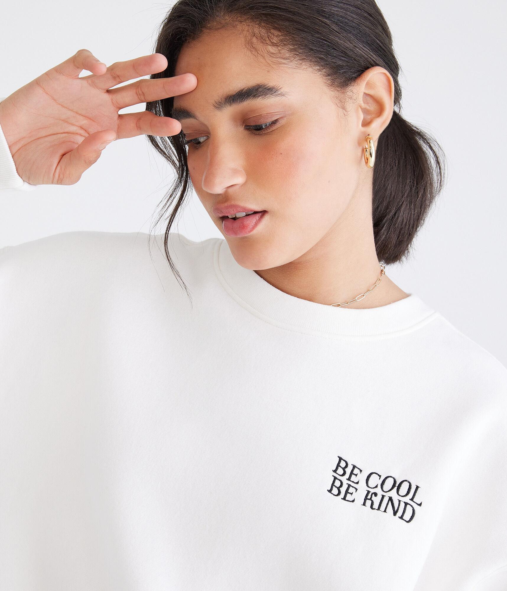 Be Cool Be Kind Oversized Crew Sweatshirt Product Image