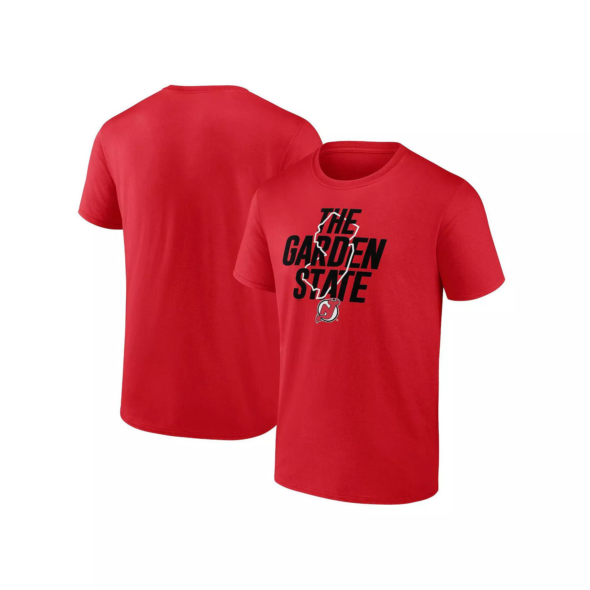Men's Fanatics Branded Red New Jersey Devils Local T-Shirt, Size: 5XL, Nhl Red Product Image