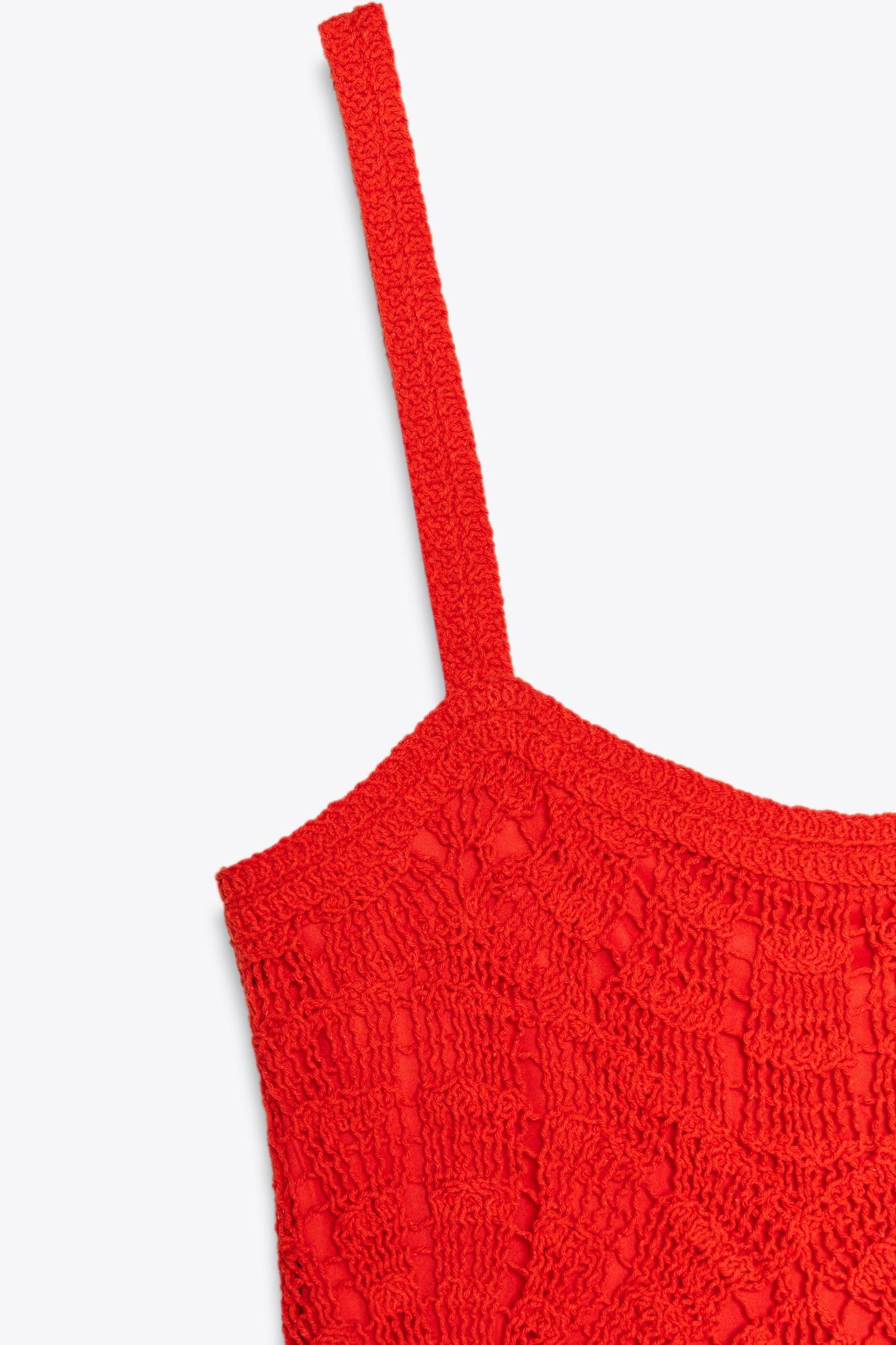 CROCHET PEPLUM DRESS Product Image