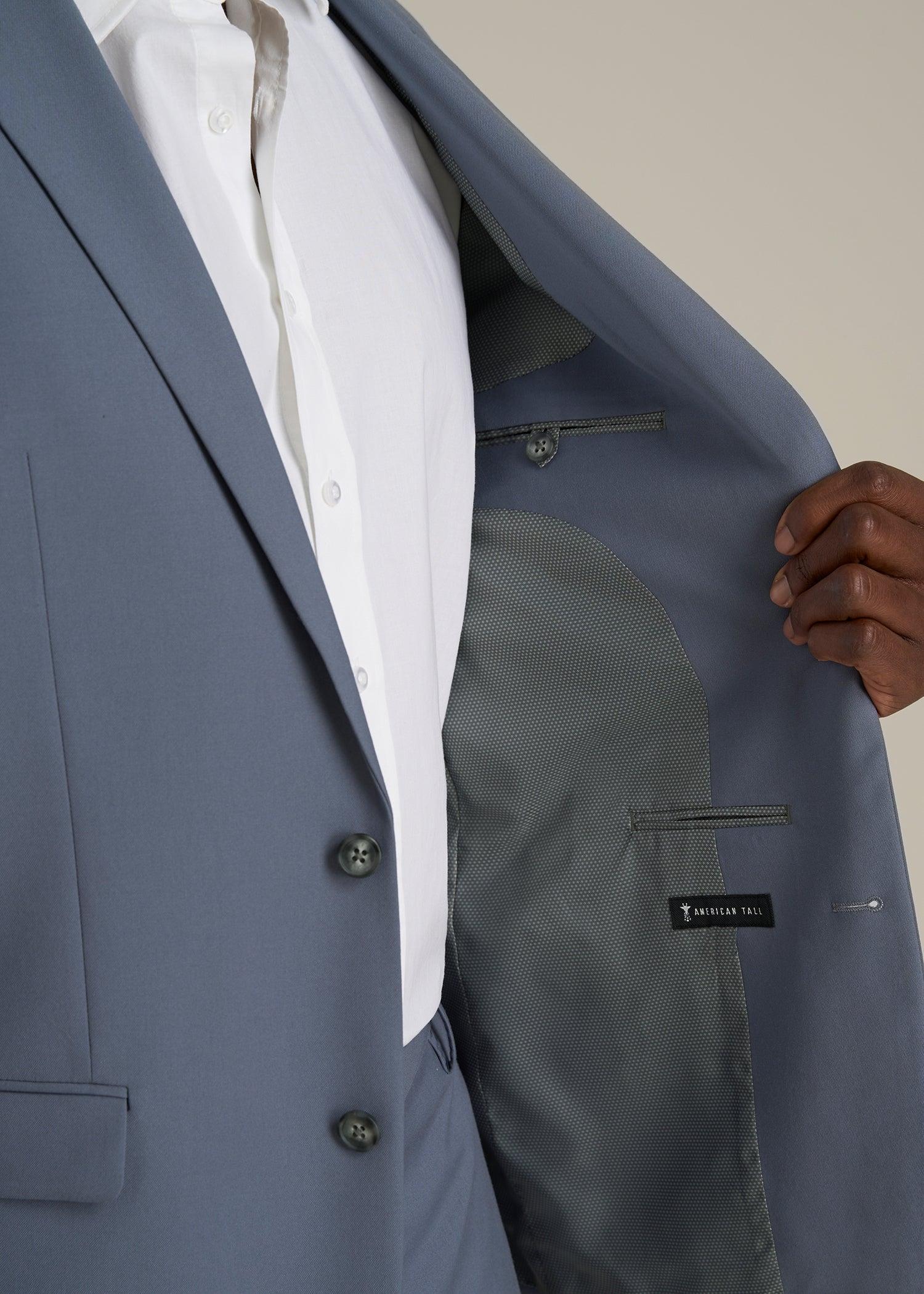 Suit Jacket for Tall Men in Blue Slate Product Image