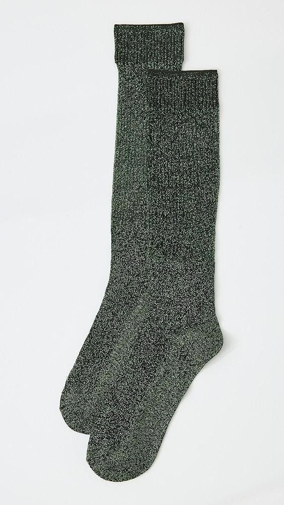 High Heel Jungle Shimmery Lights Metallic Socks | Shopbop Product Image
