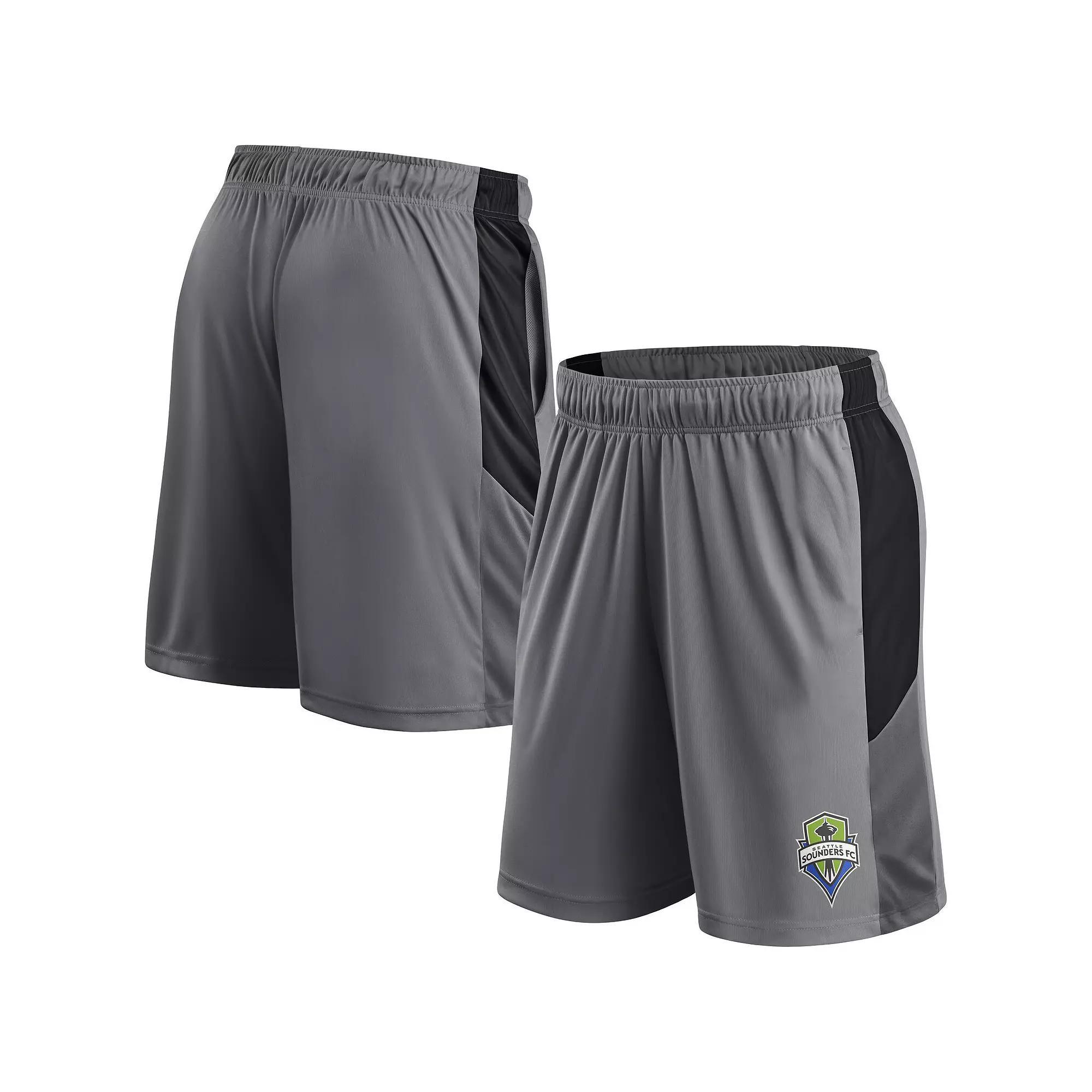 Men's Fanatics Gray Seattle Sounders FC Team Shorts, Size: XL, Grey Product Image