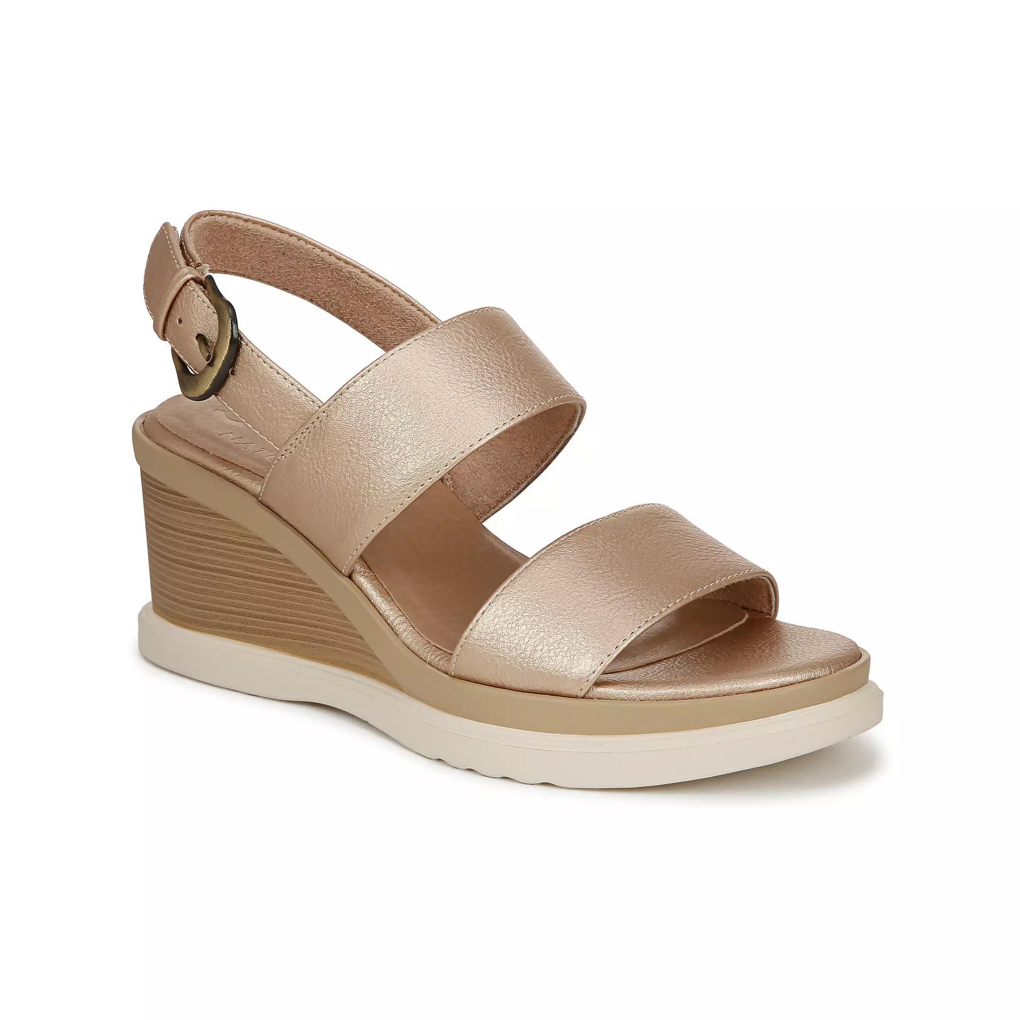 SOUL Naturalizer Livia Women's Slingback Wedge Sandals, Size: 9 Wide, Gold Product Image