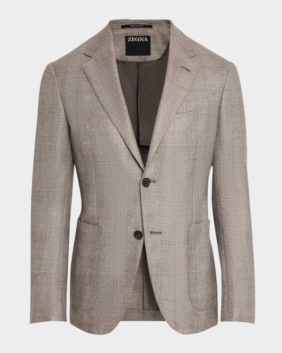 Mens Melange Windowpane Sport Coat Product Image