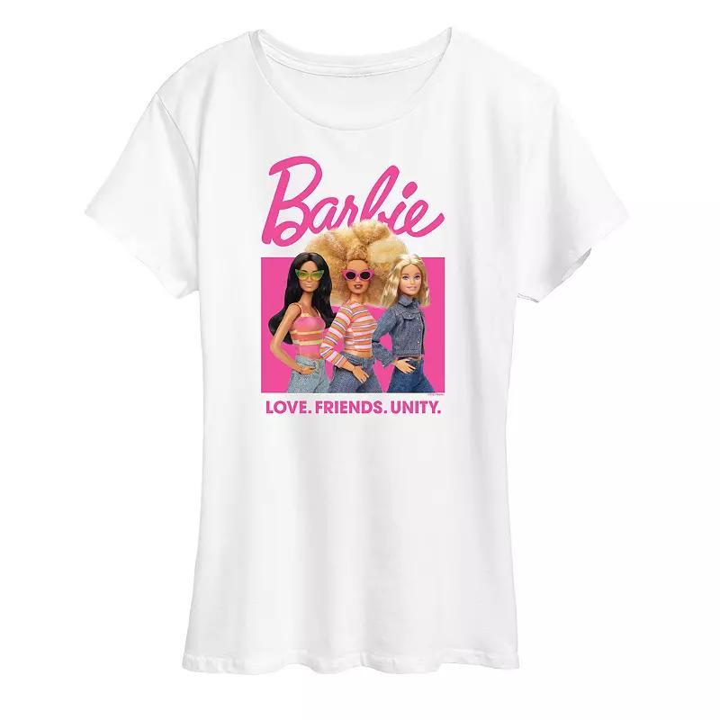 Womens Barbie Love Friends Unity Graphic Tee Product Image