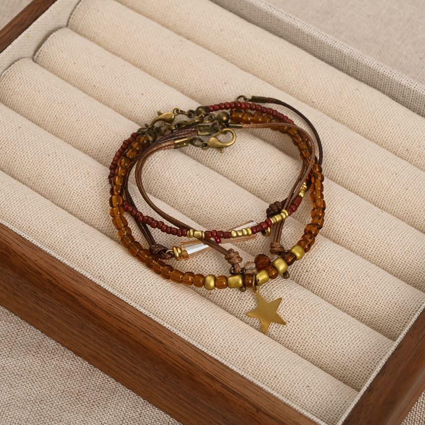 Beaded Charm Bracelet Set Product Image
