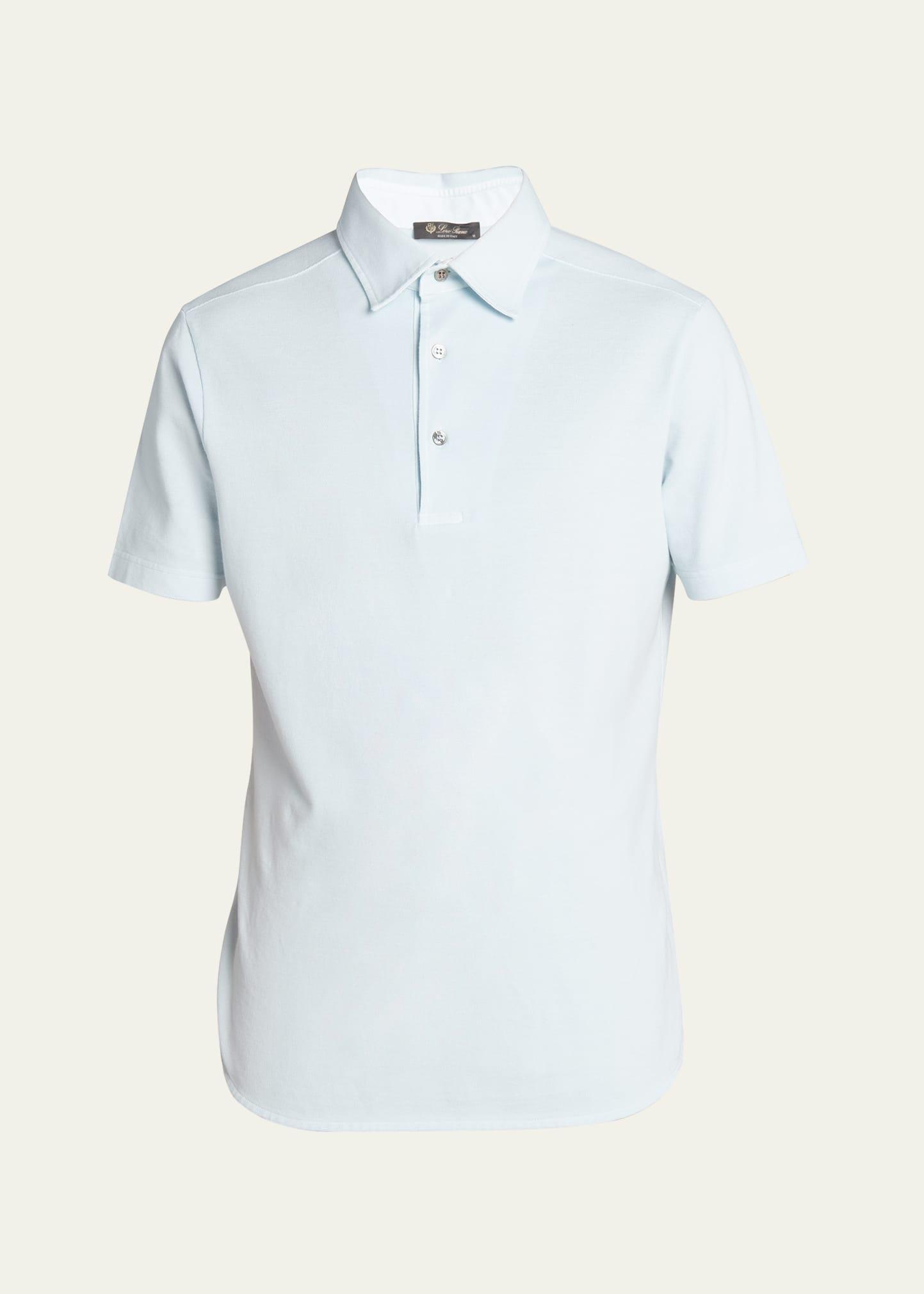 Mens Cotton Pique Polo Shirt Product Image